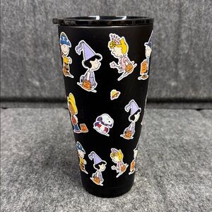 Peanuts Black Tumbler with Characters